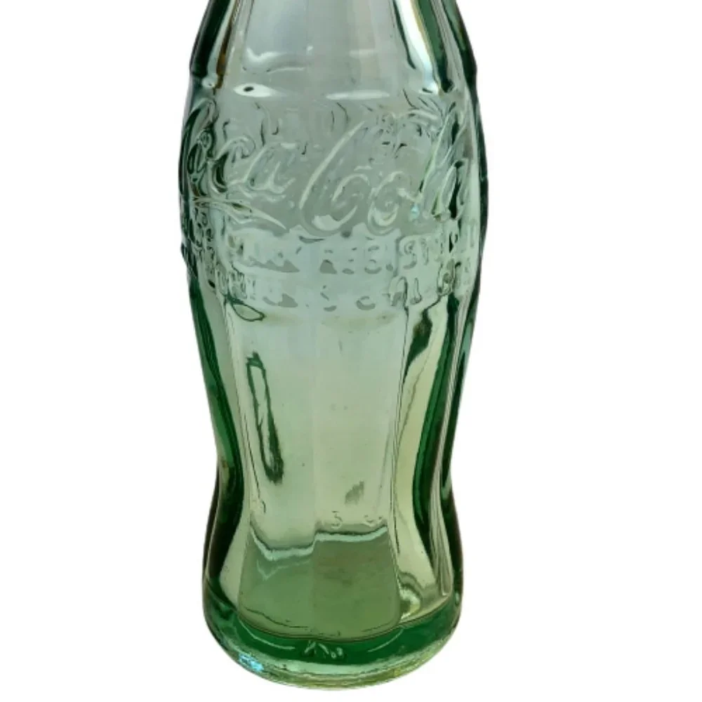 Coca Cola Soda Bottle Green Glass Vintage BEMIDJI MINNESOTA 6 oz